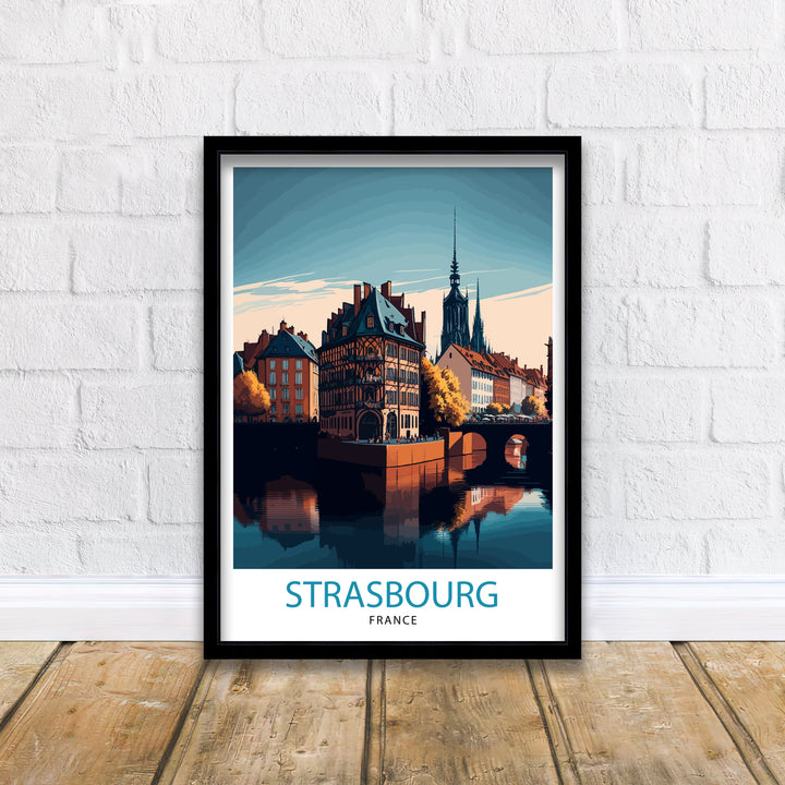 Strasbourg France Travel Poster Strasbourg