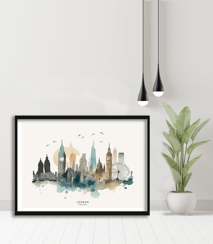 London Skyline Art Poster