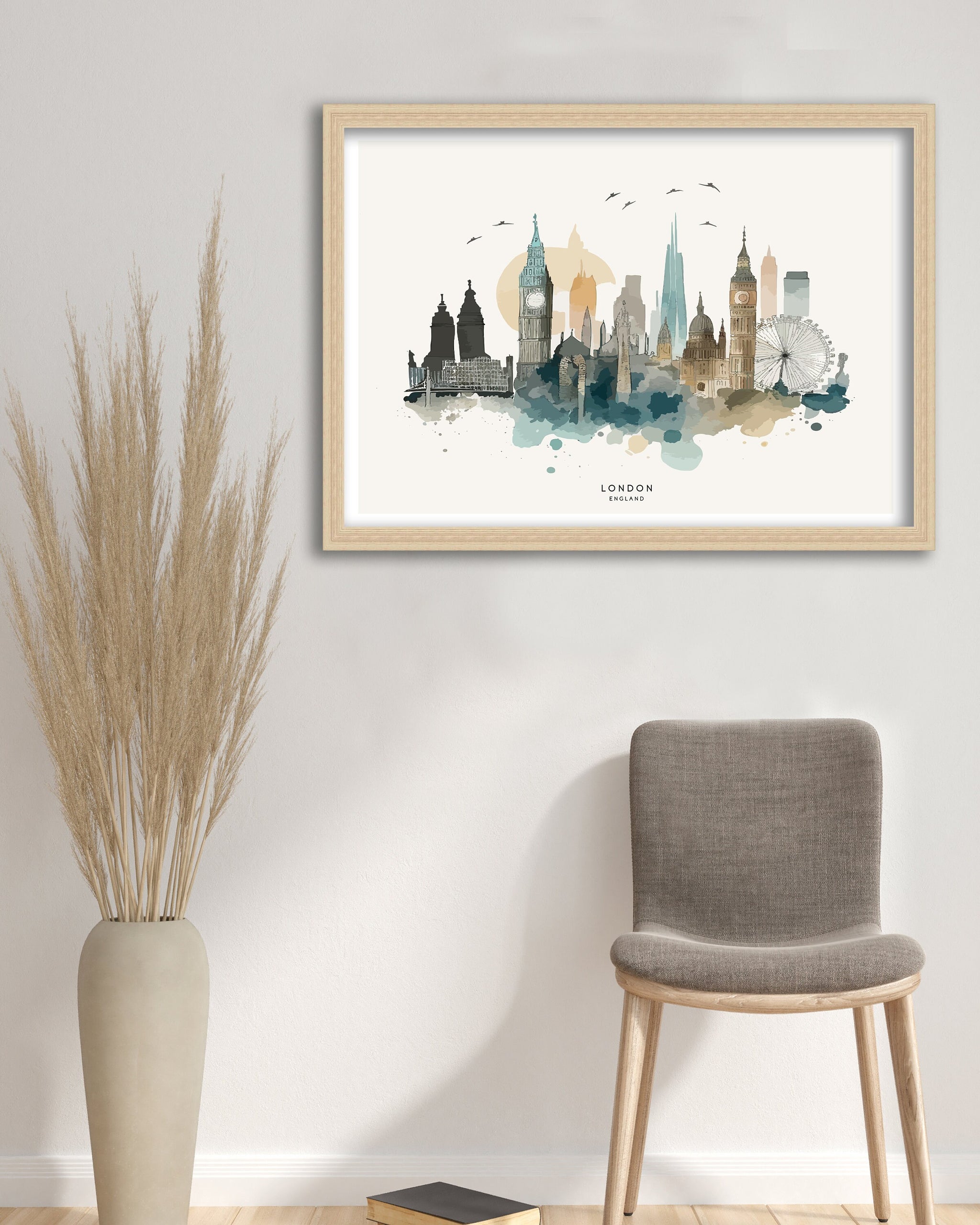 London Skyline Art Print | London Print| London Poster| London Wall Art| London| London Art Print| London Art| London Cityscape