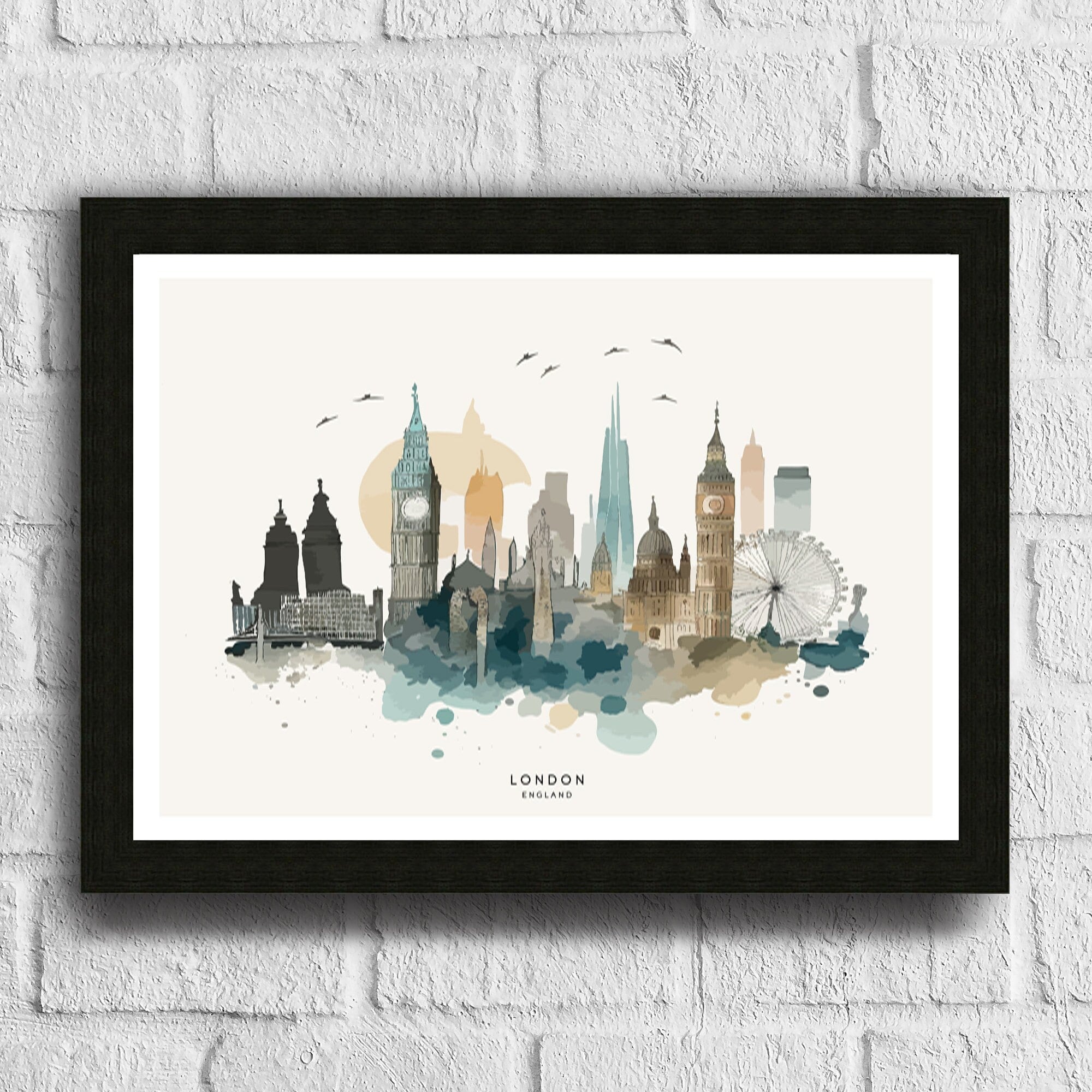 London Skyline Art Print | London Print| London Poster| London Wall Art| London| London Art Print| London Art| London Cityscape