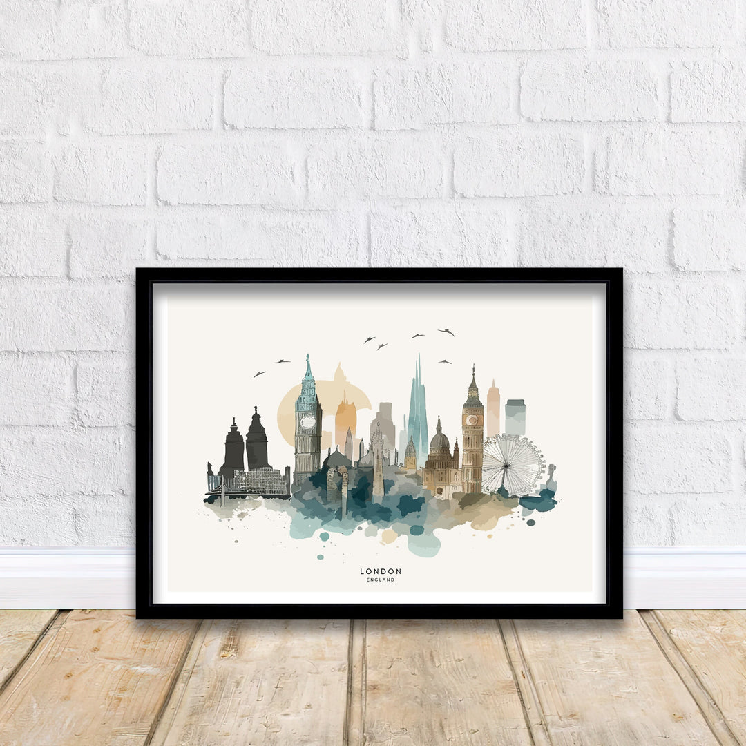 London Skyline Art Poster