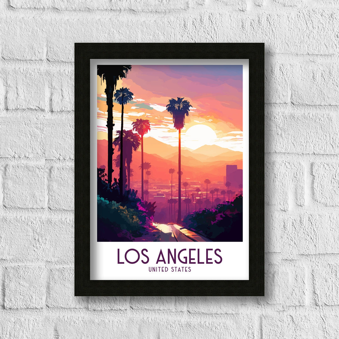 Los Angeles Travel Poster