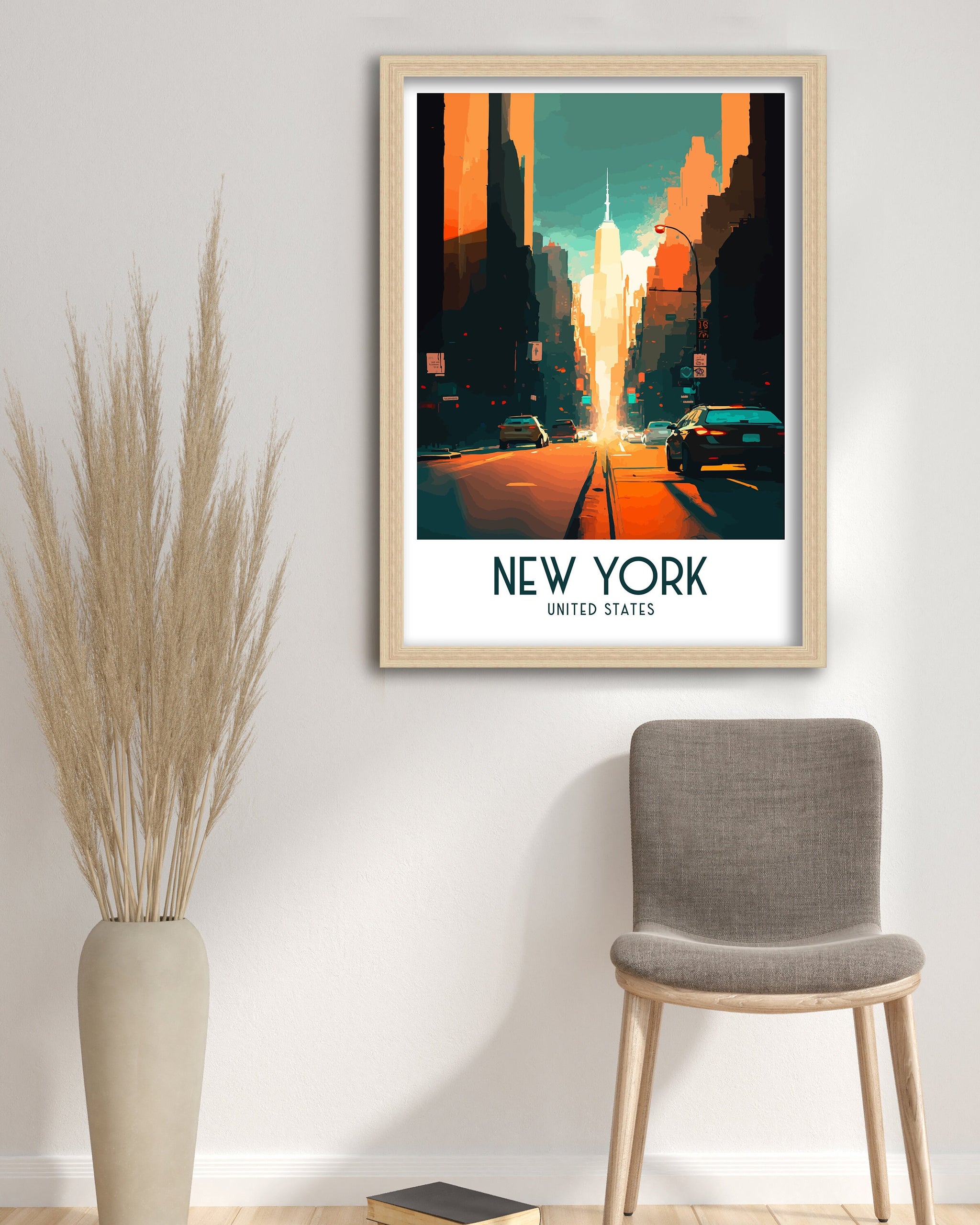 NYC Travel Poster | Illustrated New York City Wall Art