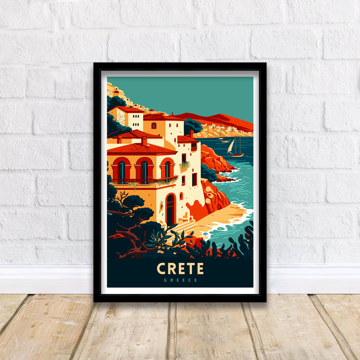 Crete Art Poster