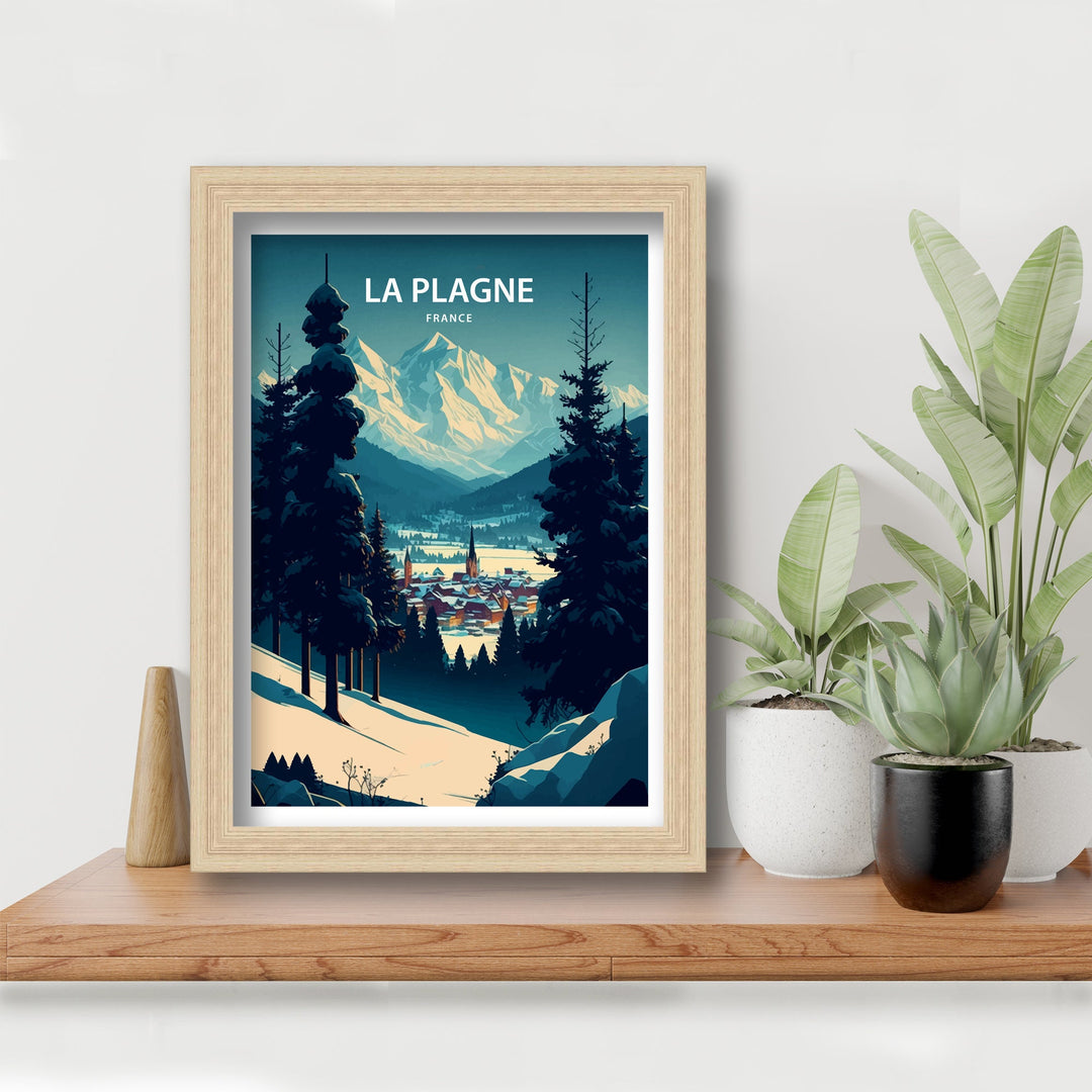 La Plagne Travel Poster La Plagne