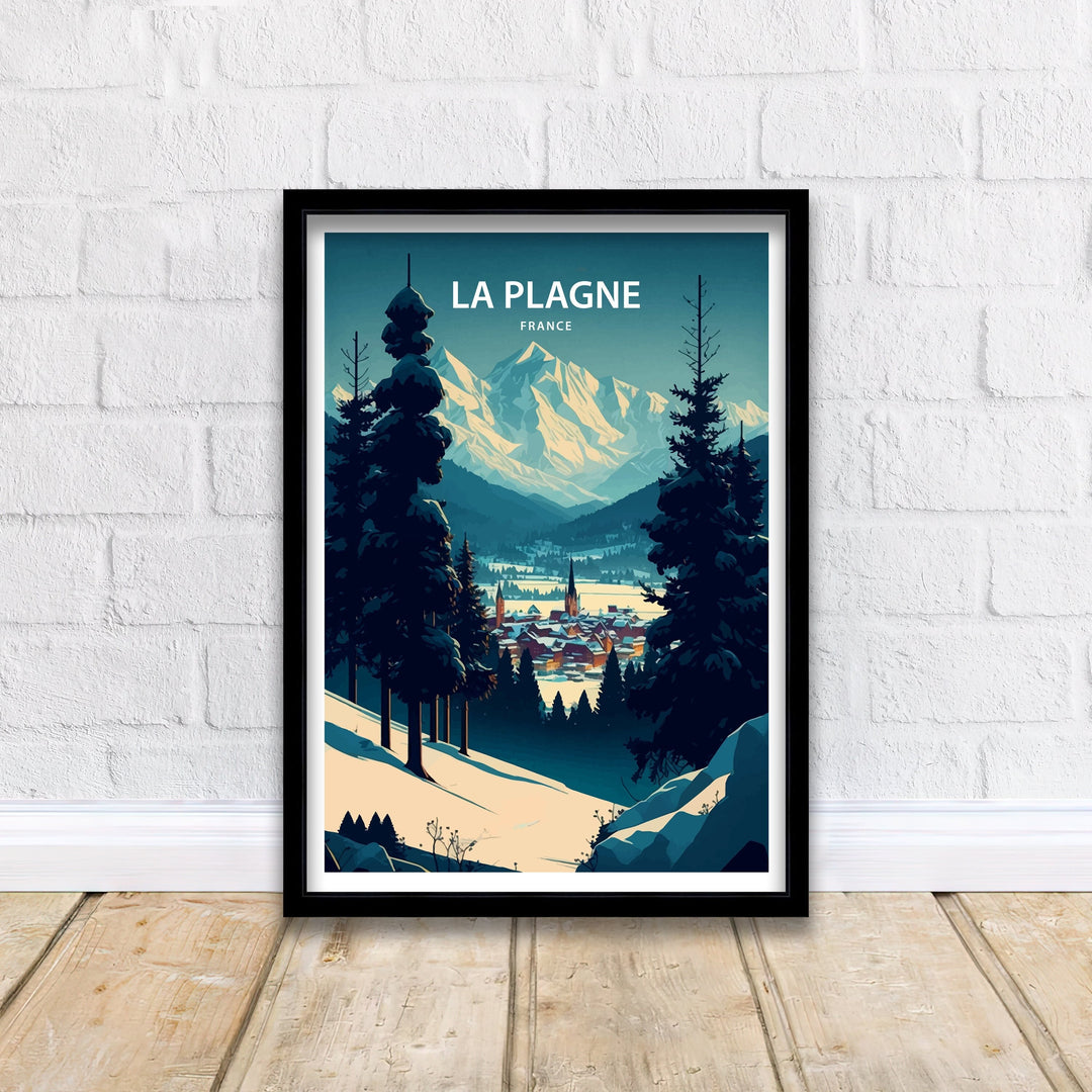 La Plagne Travel Poster La Plagne