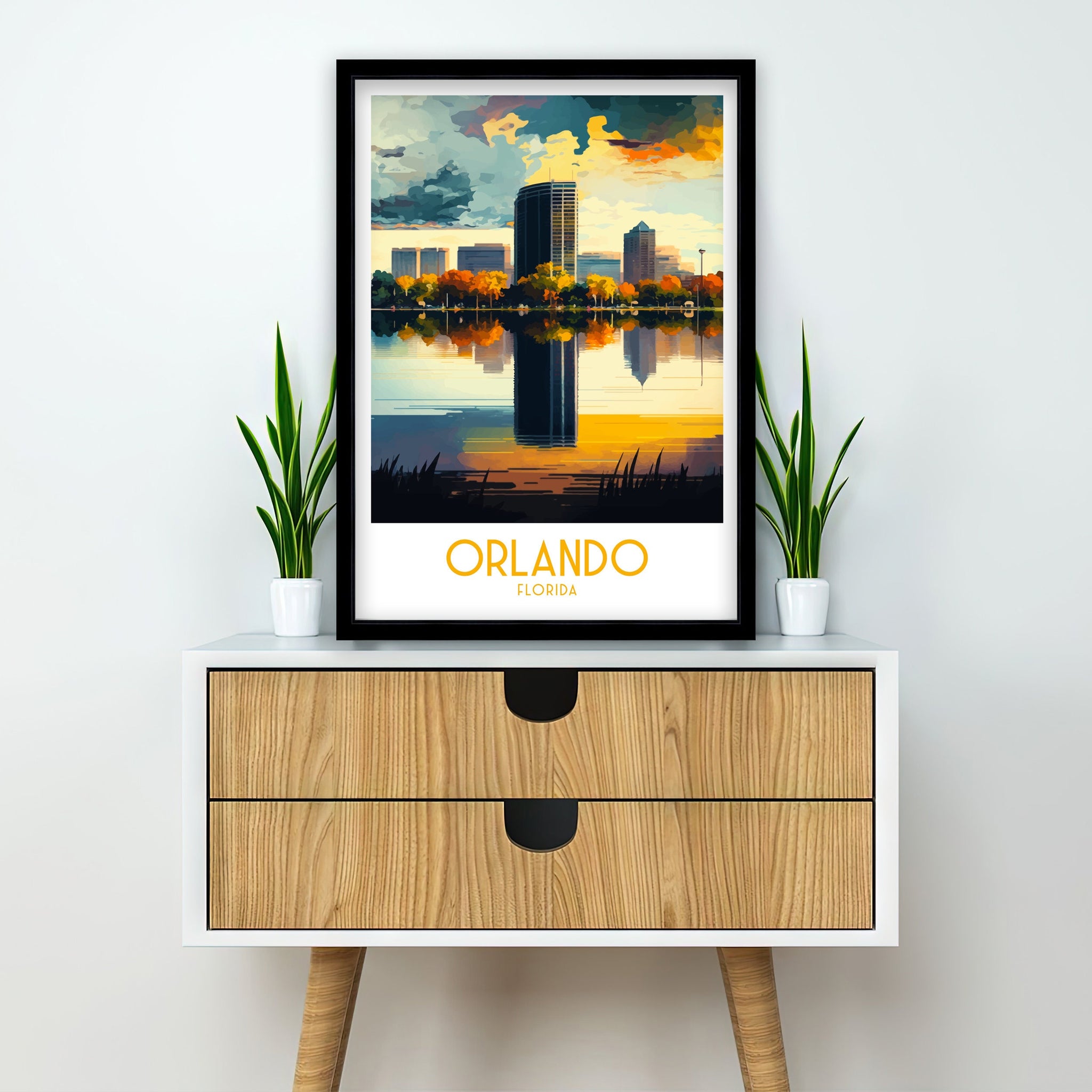 Orlando Florida Travel Poster Print, Home Decor