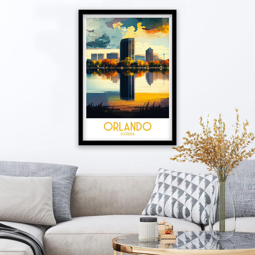 Orlando Florida Travel Poster orlando