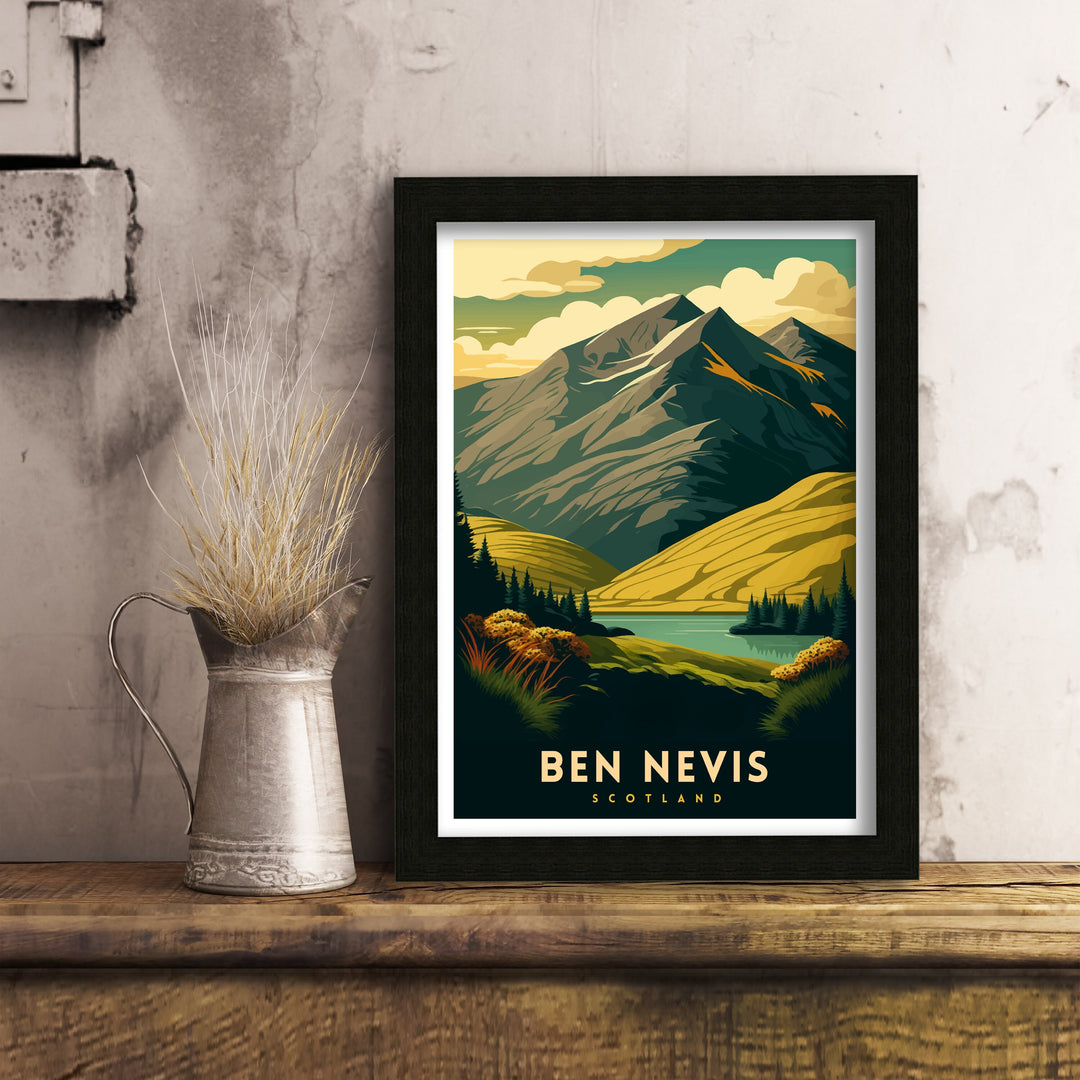 Ben Nevis Scotland Travel Poster Ben Nevis