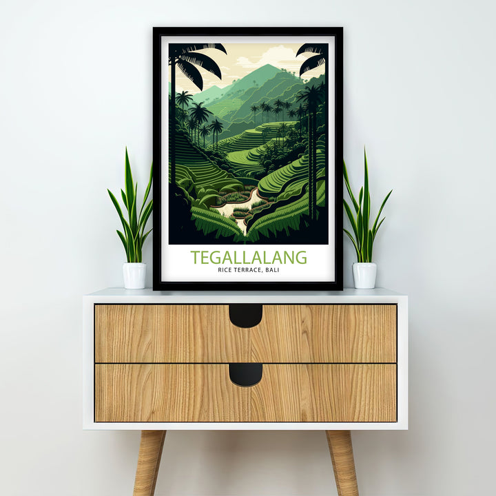 Tegallalang Rice Terrace Bali Poster