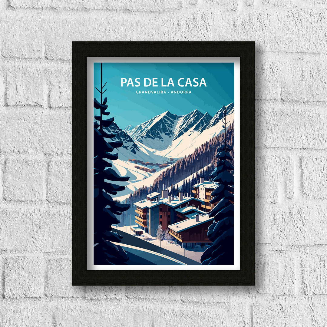 Pas de la Casa Andorra Travel Print