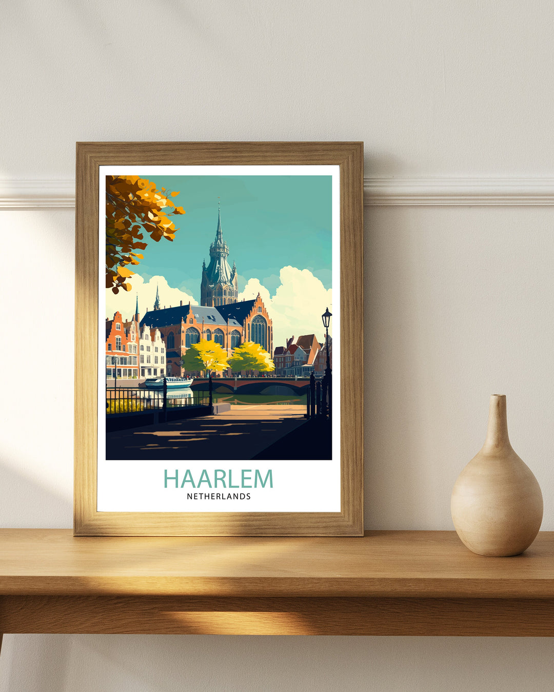 Haarlem Netherlands Travel Poster Haarlem