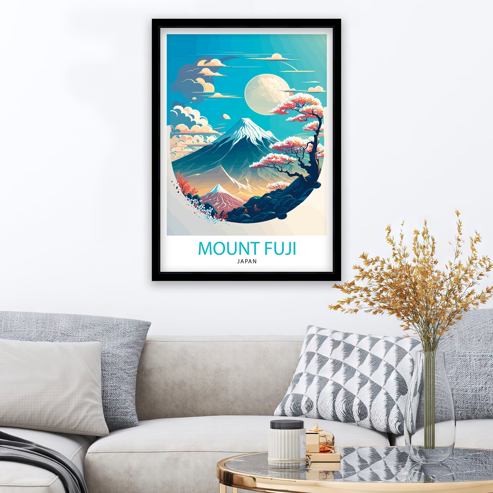 Mount Fuji Art Print: Japan Travel Poster