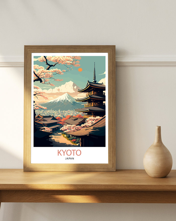 Kyoto Japan Travel Poster Japan