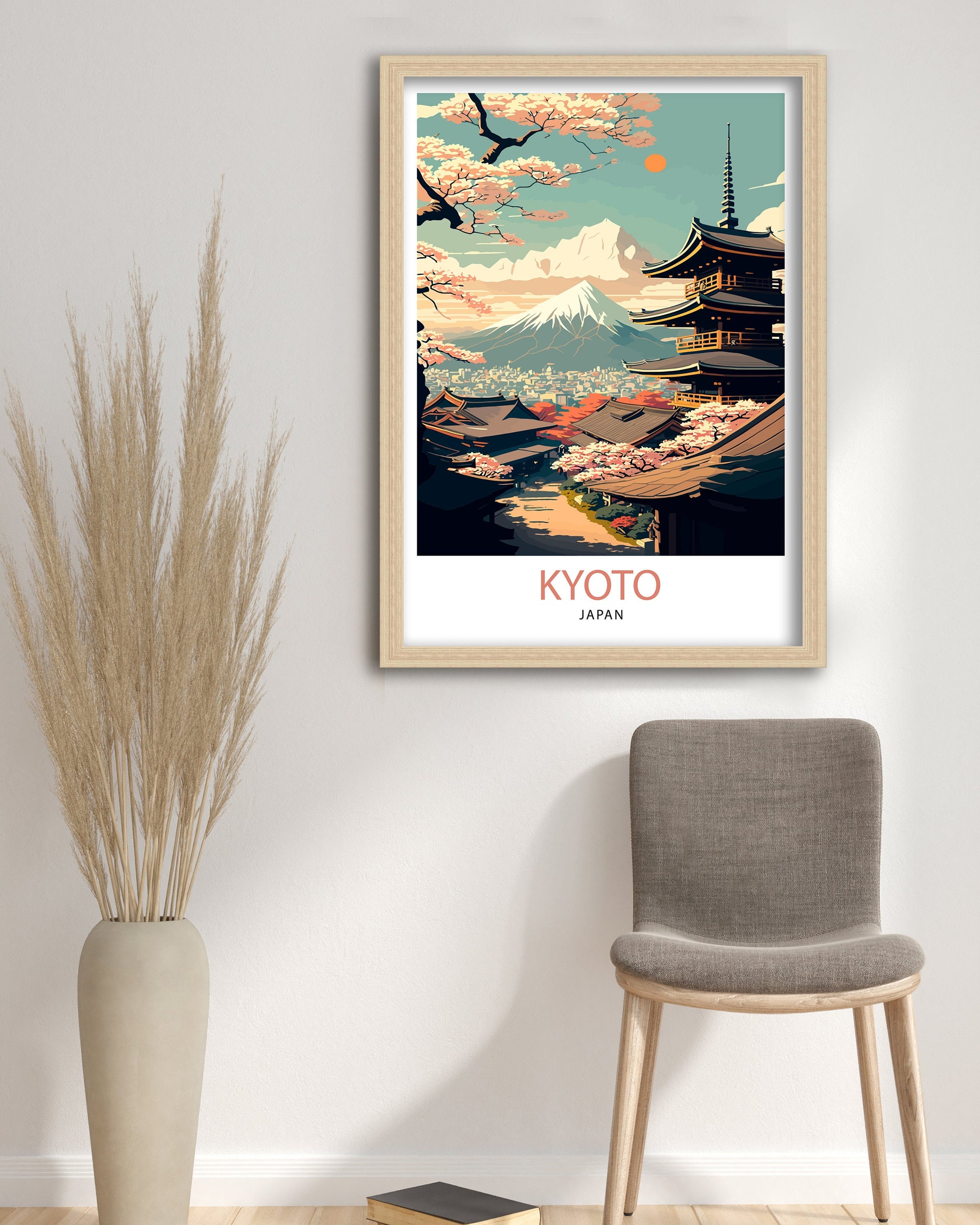 Kyoto Japan Art Print, Fushimi Inari Shrine, Travel Poster