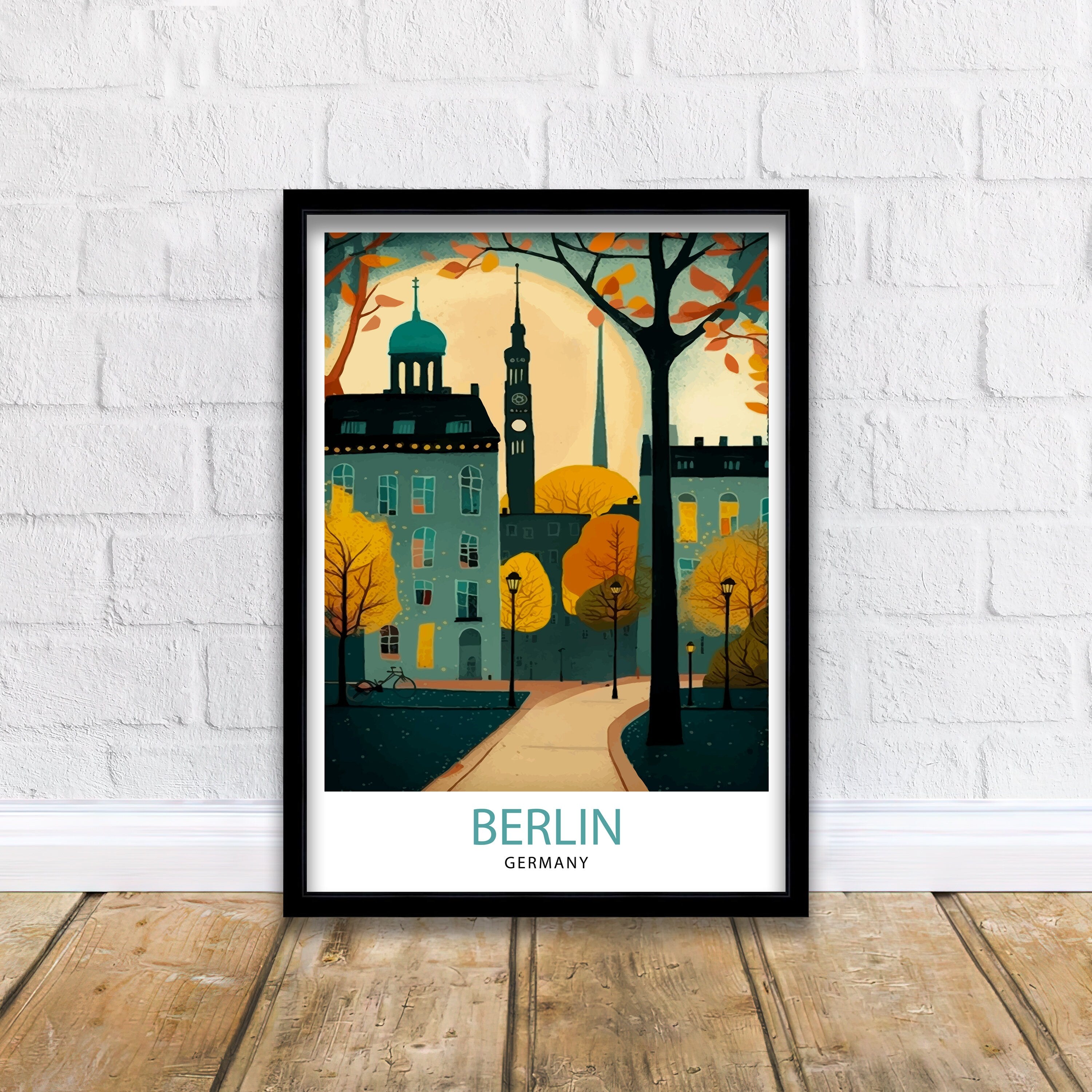 Berlin Travel Poster, Germany Art Print