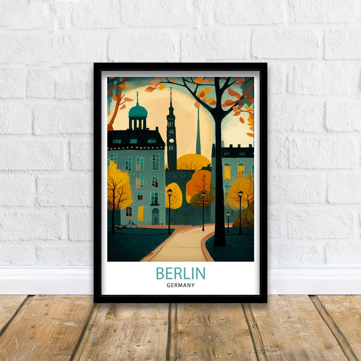 Berlin Germany Travel Poster Berlin