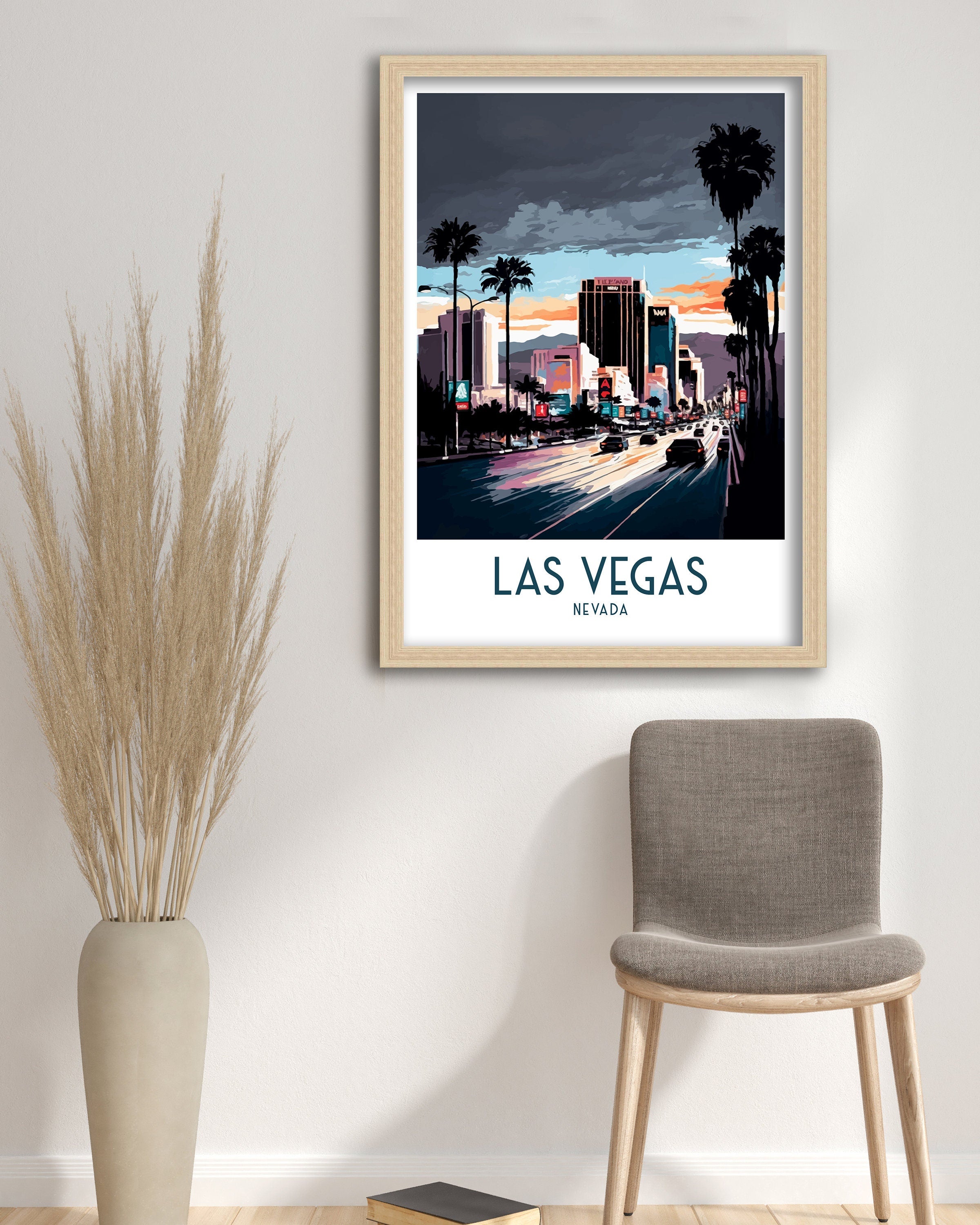 Las Vegas Travel Poster | Nevada Illustration Print