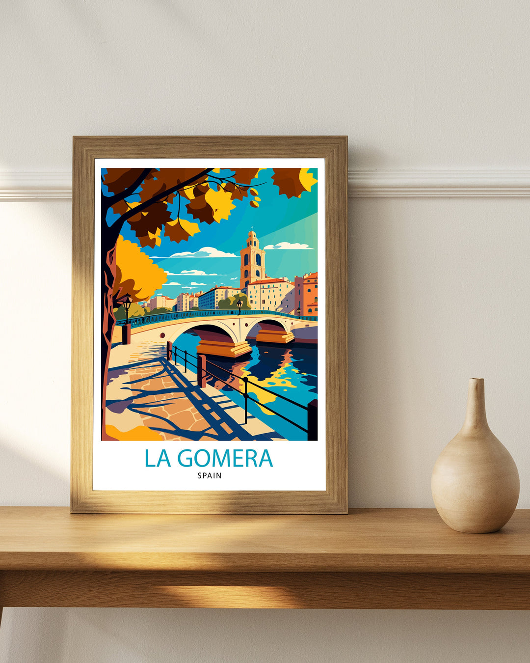 La Gomera Spain Travel Poster La Gomera Wall Art La Gomera Poster Spain Travel Posters La Gomera Art Poster La Gomera Illustration Spain Wall