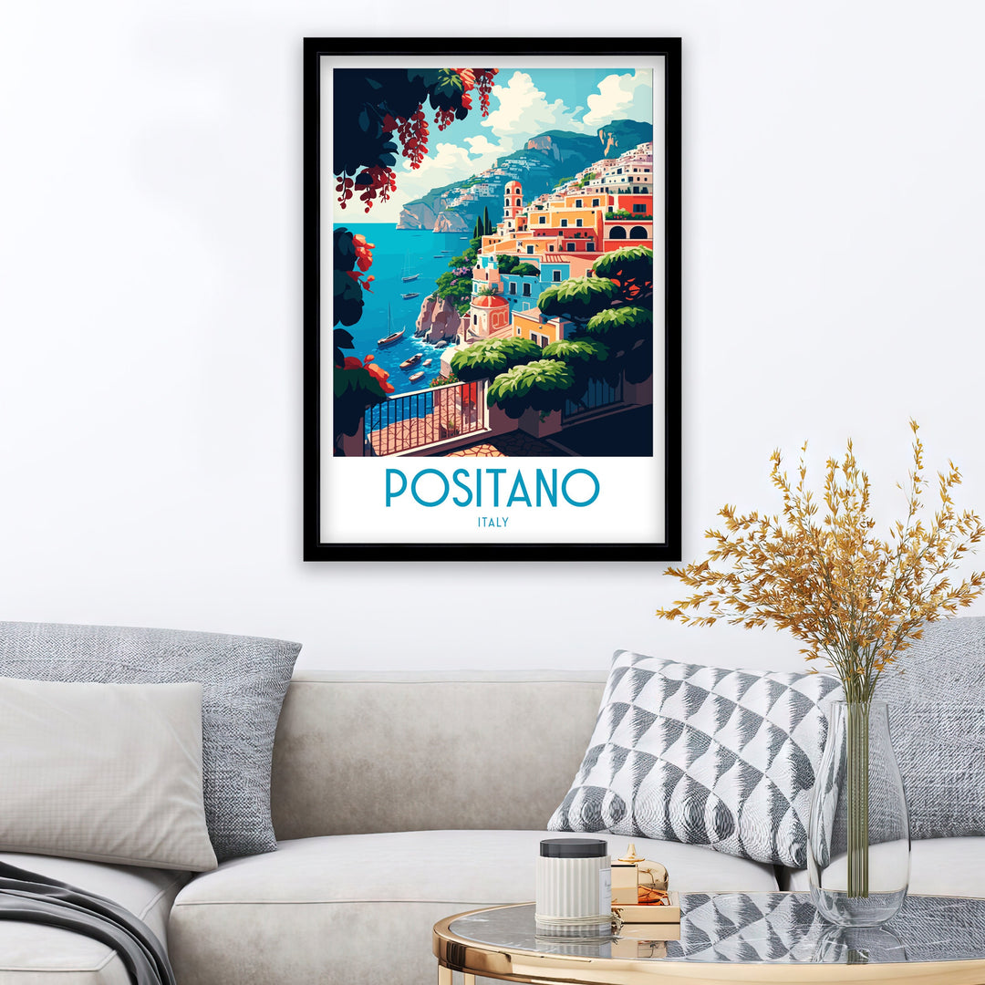 Positano Italy Travel Poster Positano