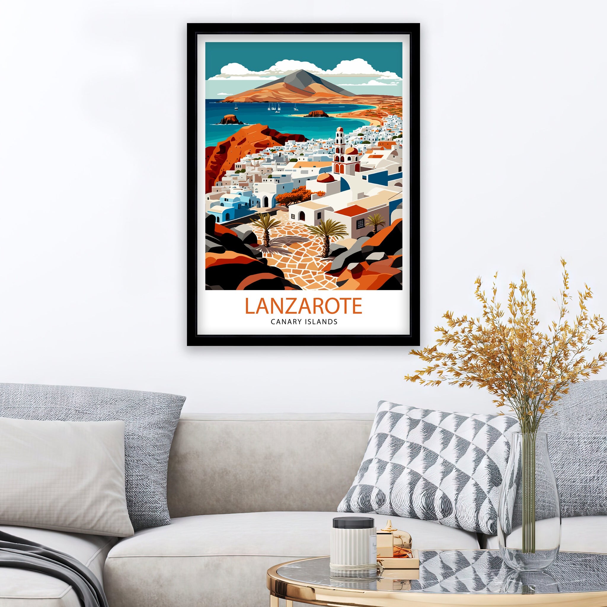 Lanzarote Travel Poster: Spain Art Print
