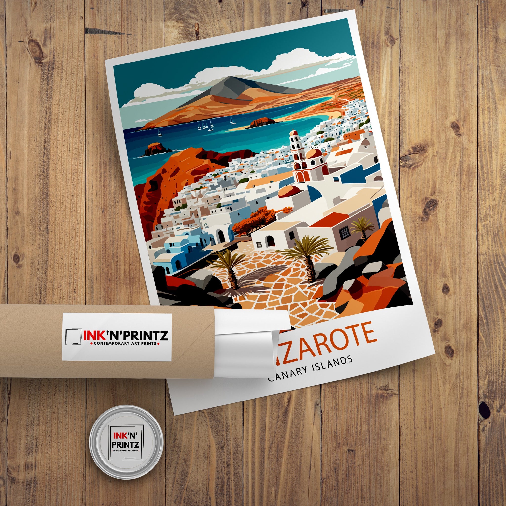 Lanzarote Travel Poster: Spain Art Print
