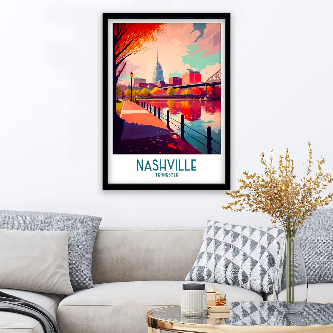 Nashville Travel Poster