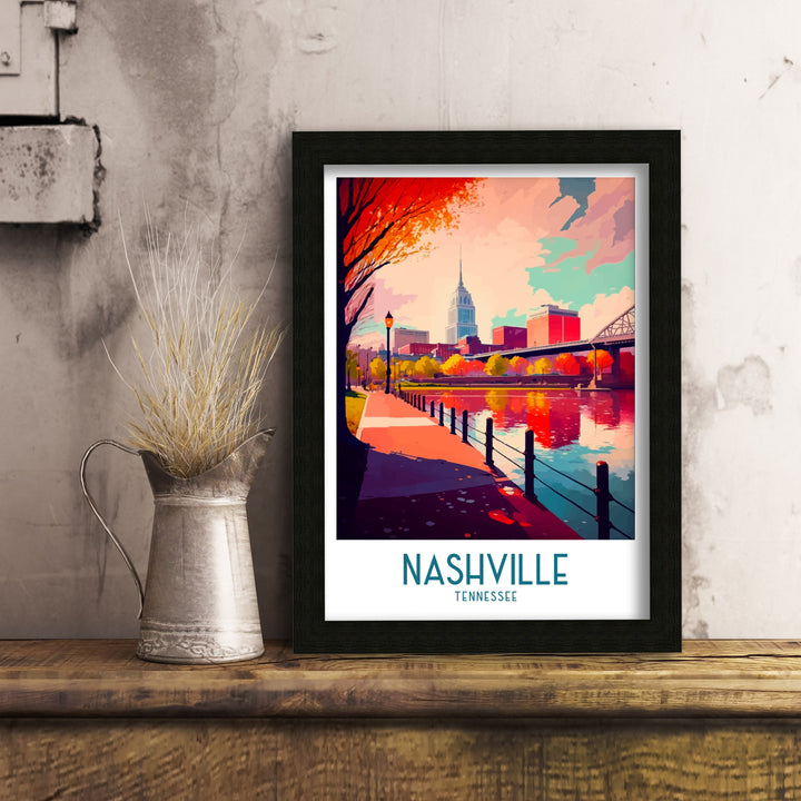 Nashville Travel Poster