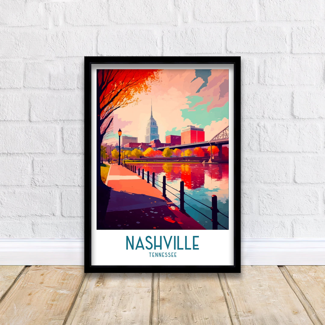 Nashville Travel Poster