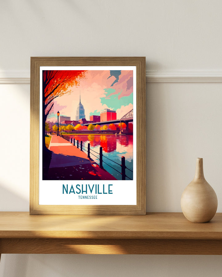 Nashville Travel Poster