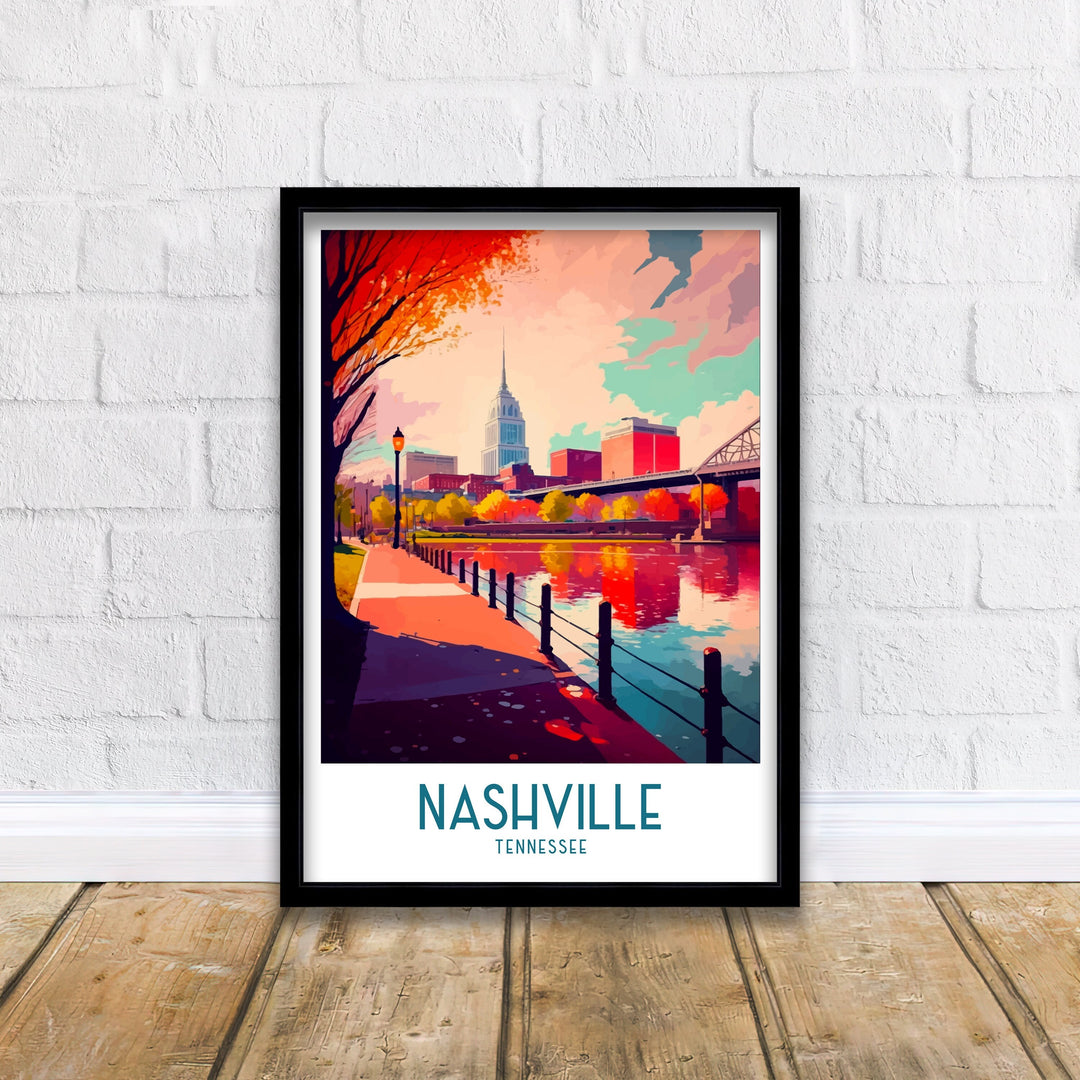 Nashville Travel Poster