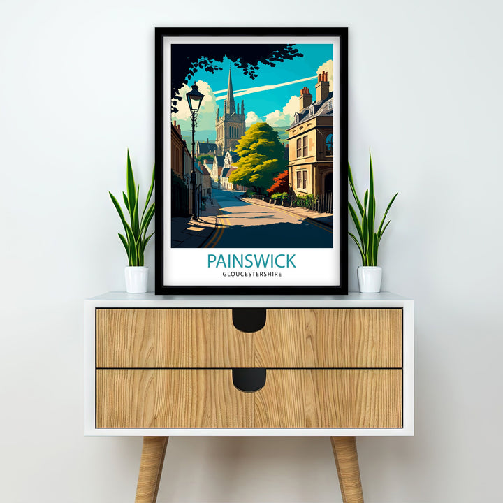 Painswick Travel Poster Painswick Wall Art Painswick Home Decor Painswick Illustration Travel Poster Gift For Painswick UK Home Decor