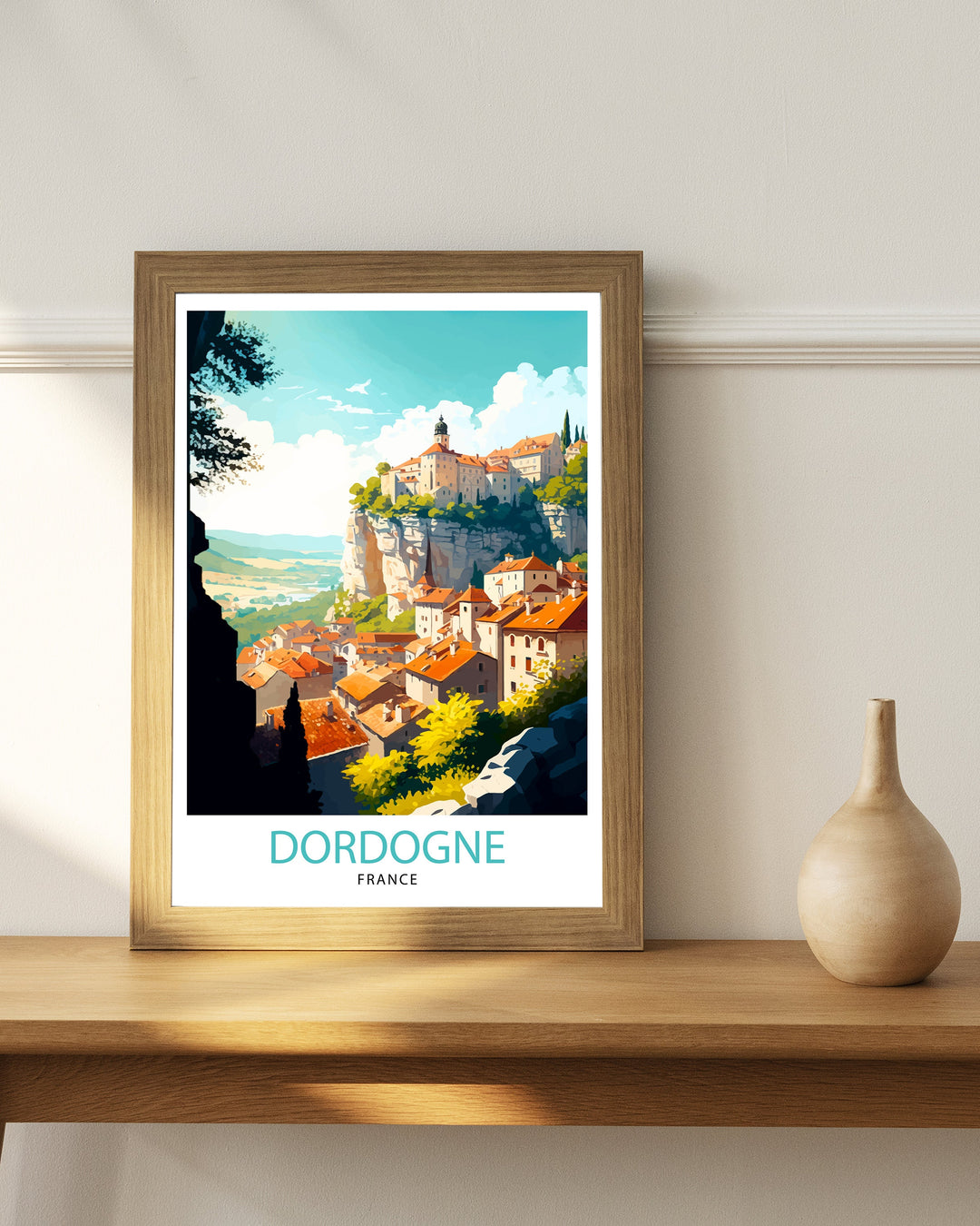 Dordogne France Travel Poster Dordogne