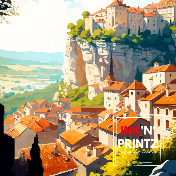 Dordogne France Travel Poster Dordogne