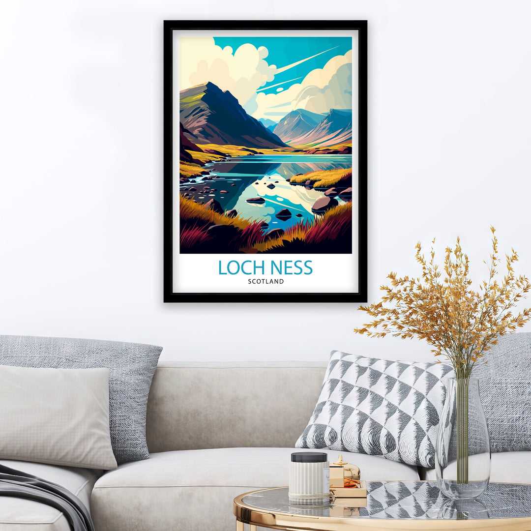 Loch Ness Travel Poster Scotland