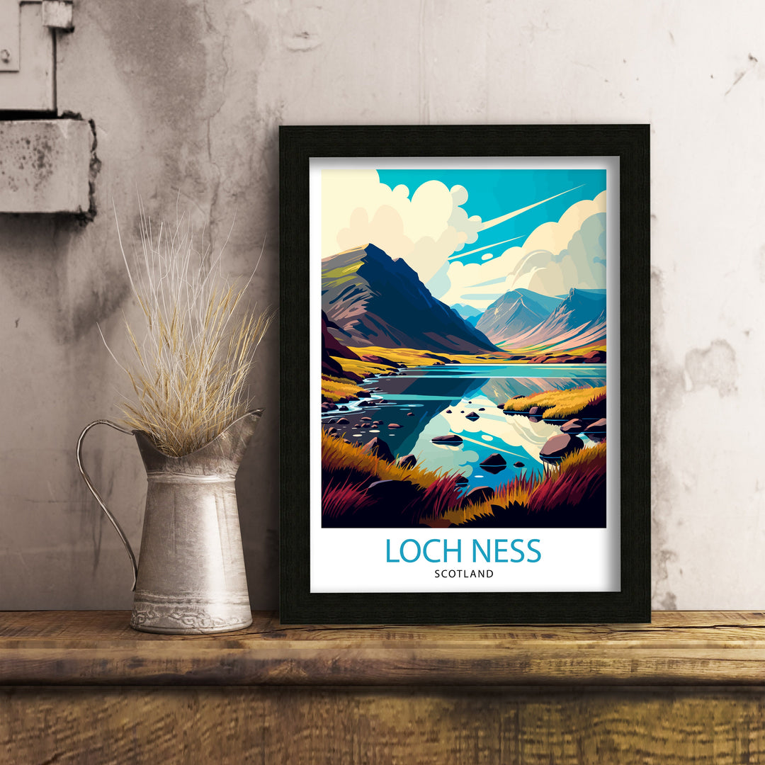 Loch Ness Travel Poster Scotland