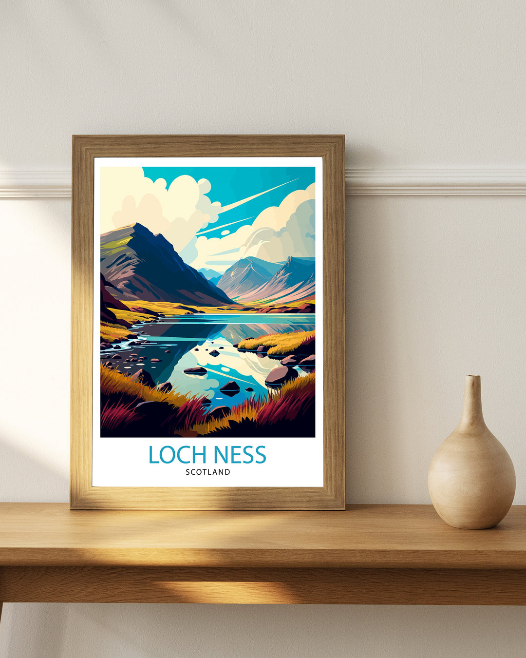 Loch Ness Travel Poster Scotland