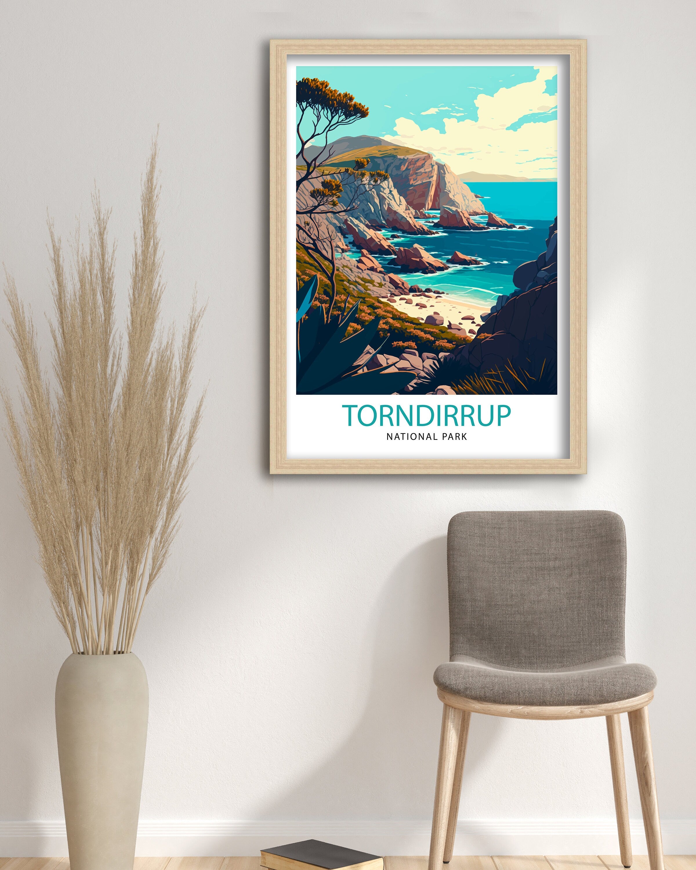 Torndirrup National Park Print, Western Australia Travel Poster