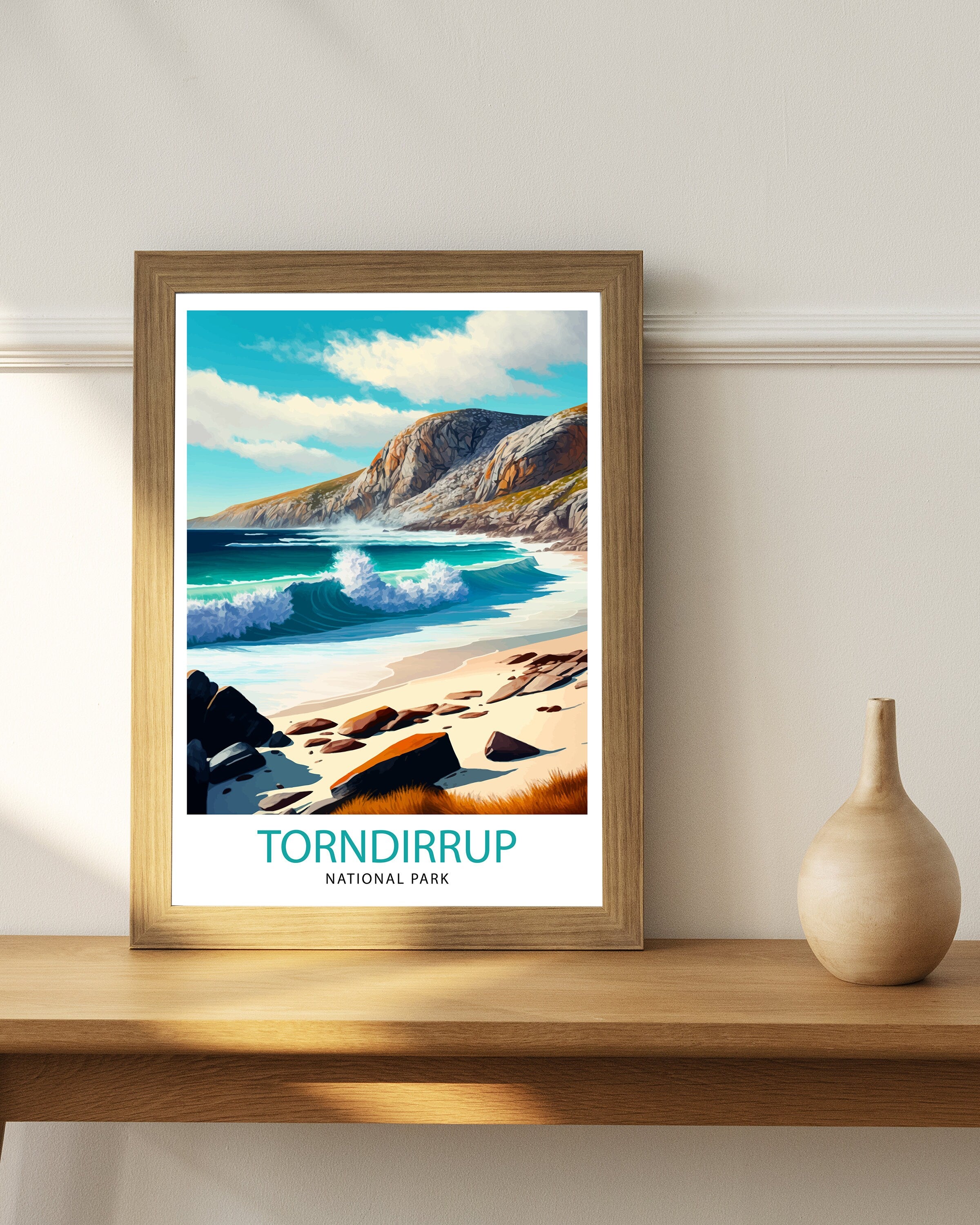 Torndirrup National Park Print, Western Australia Travel Poster