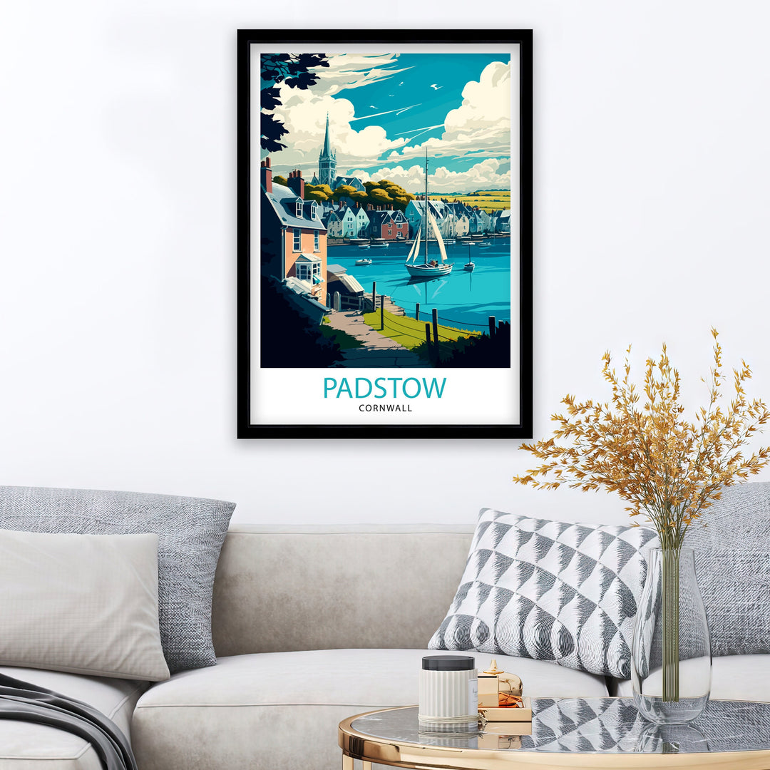 Padstow Cornwall Travel Poster Padstow