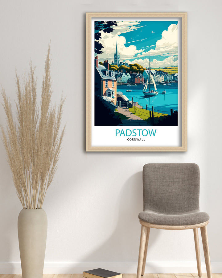 Padstow Cornwall Travel Poster Padstow