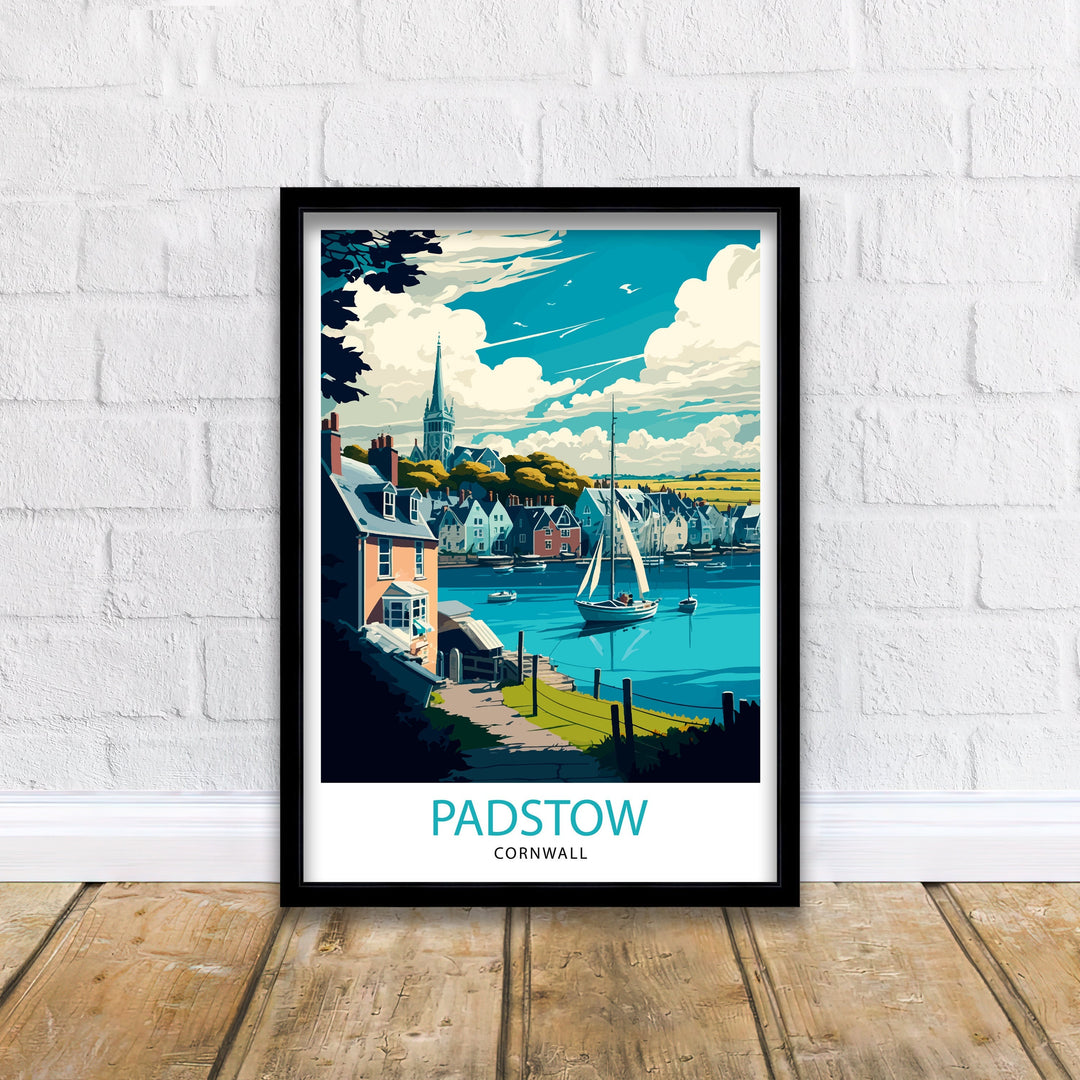 Padstow Cornwall Travel Poster Padstow