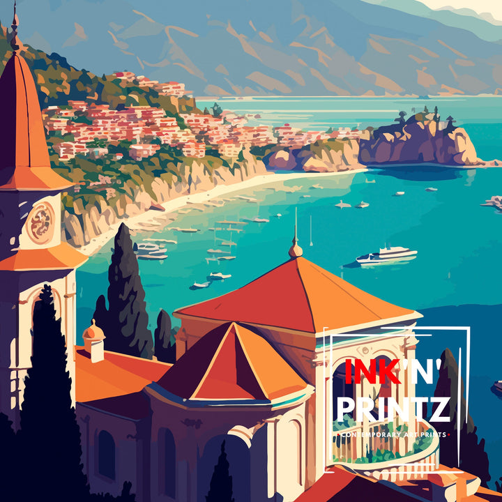 Antalya Turkey Travel Poster Antalya