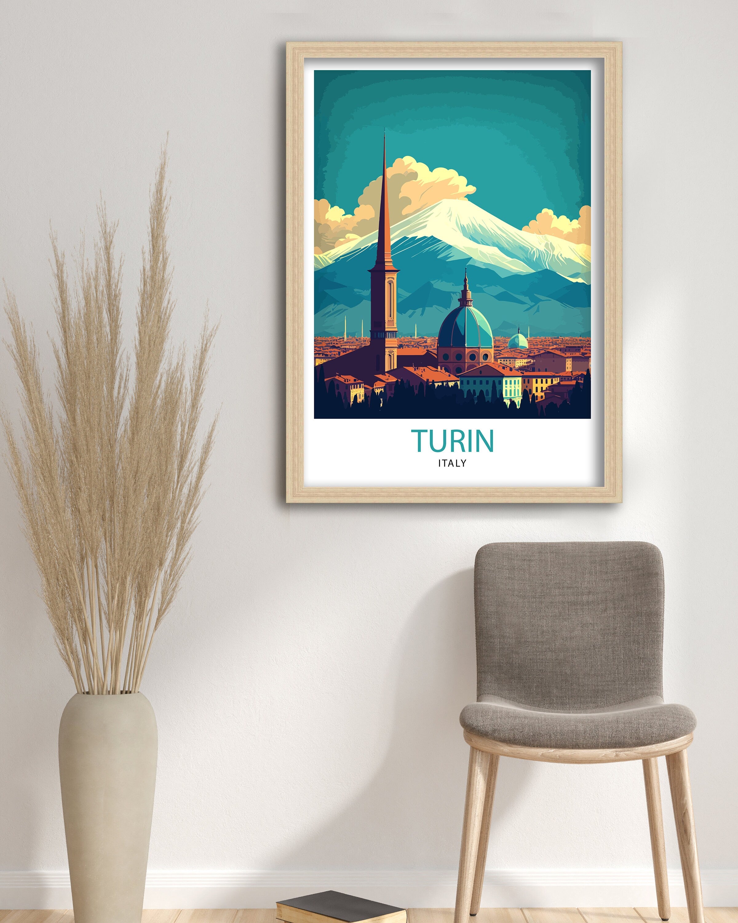 Turin Italy Art Print, Travel Poster, Home Decor
