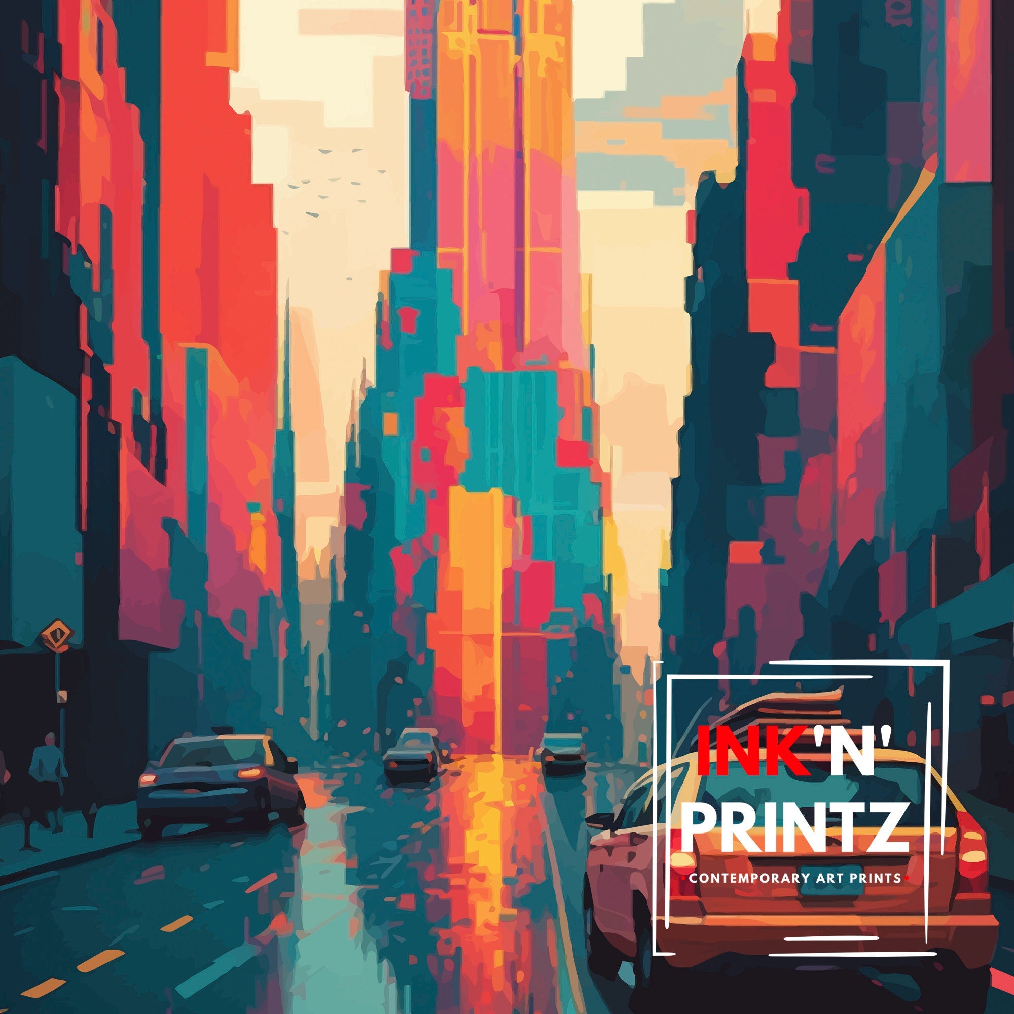 NYC Travel Poster | New York City Illustration Art Print