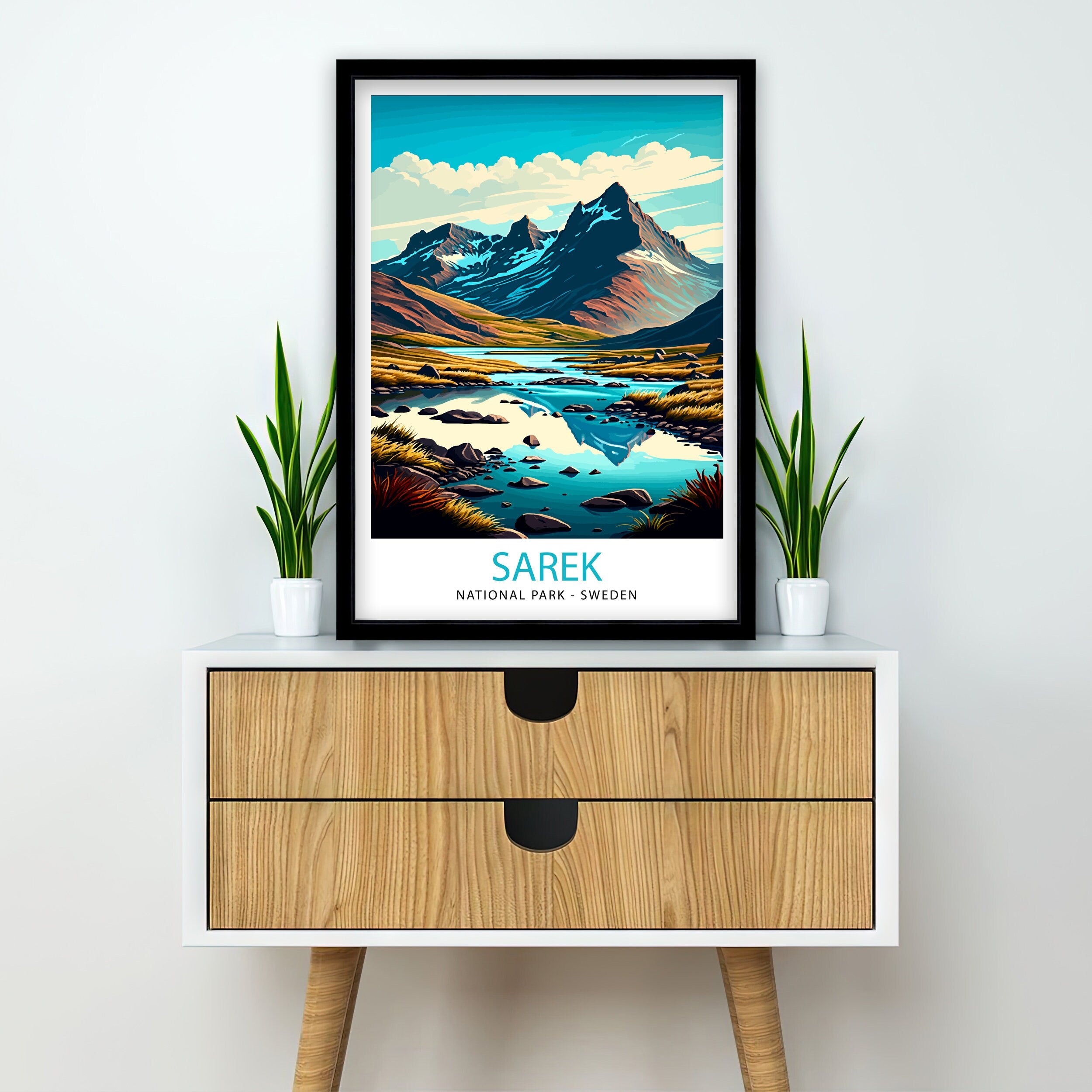 Sarek National Park, Sweden Travel Poster Print