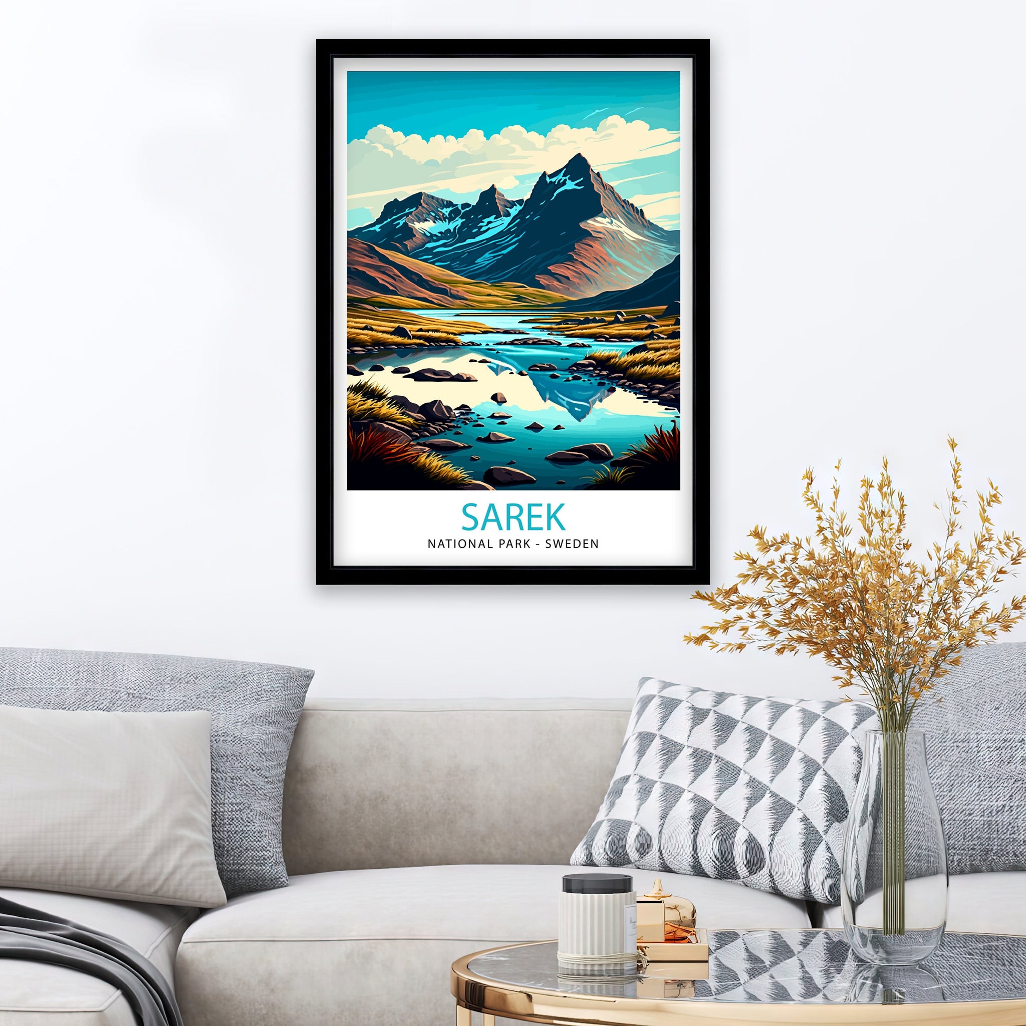 Sarek National Park, Sweden Travel Poster Print