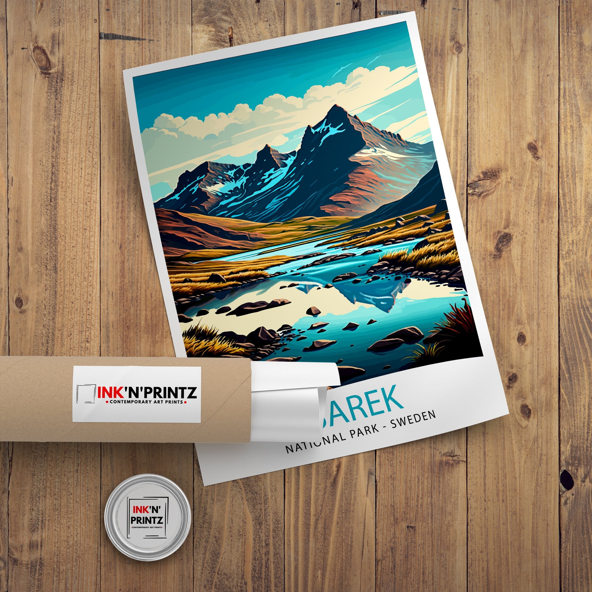 Sarek National Park, Sweden Travel Poster Print