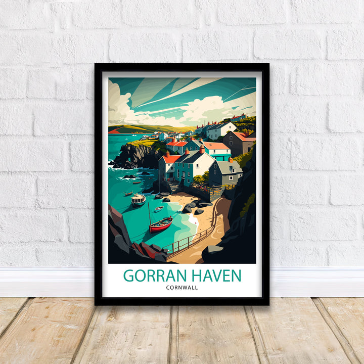 Gorran Haven Cornwall Travel Poster