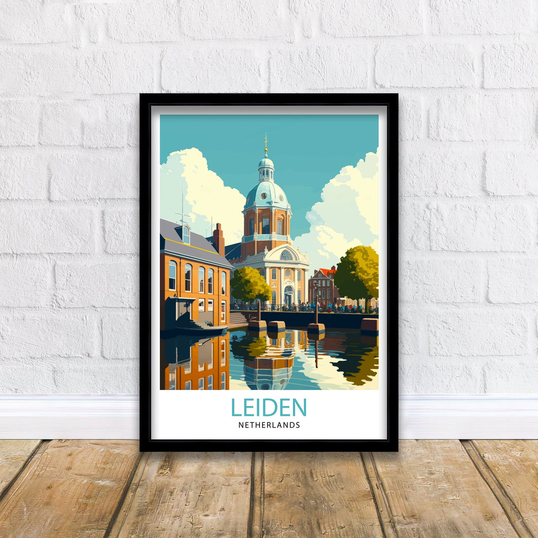 Leiden Travel Poster leiden